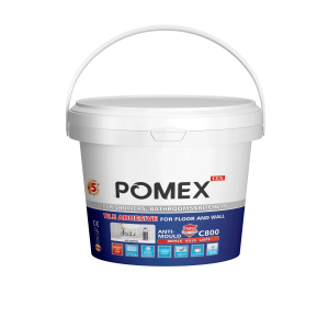 چسب کاشی خمیری پومکس مدل C800 | مخصوص کاشی‌کاری دیوارهای داخلی