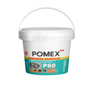چسب بتن پومکس مدل P60 | افزودنی افزایش چسبندگی و مقاومت ملات و بتن